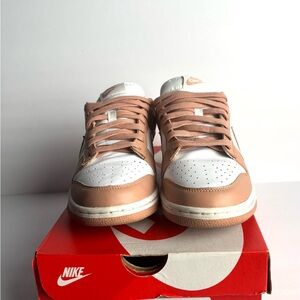 White/Rose whisper women’s Nike Dunk low-size 10